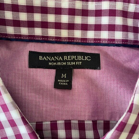 Banana Republic Men Plaid Slim fit shirt - Picture 7 of 8
